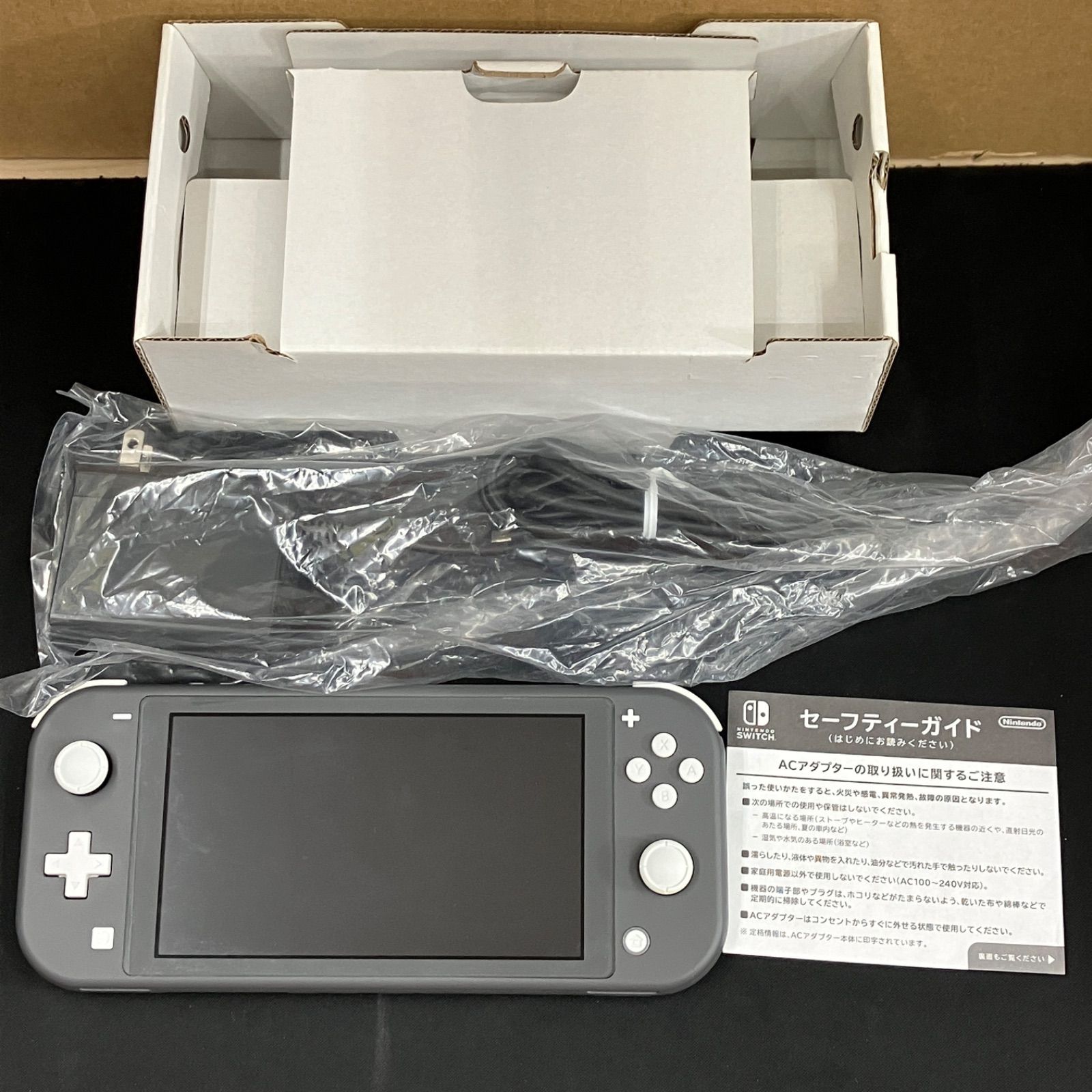 Nintendo Switch Lite グレー 本体 箱 アダプター付き - メルカリ