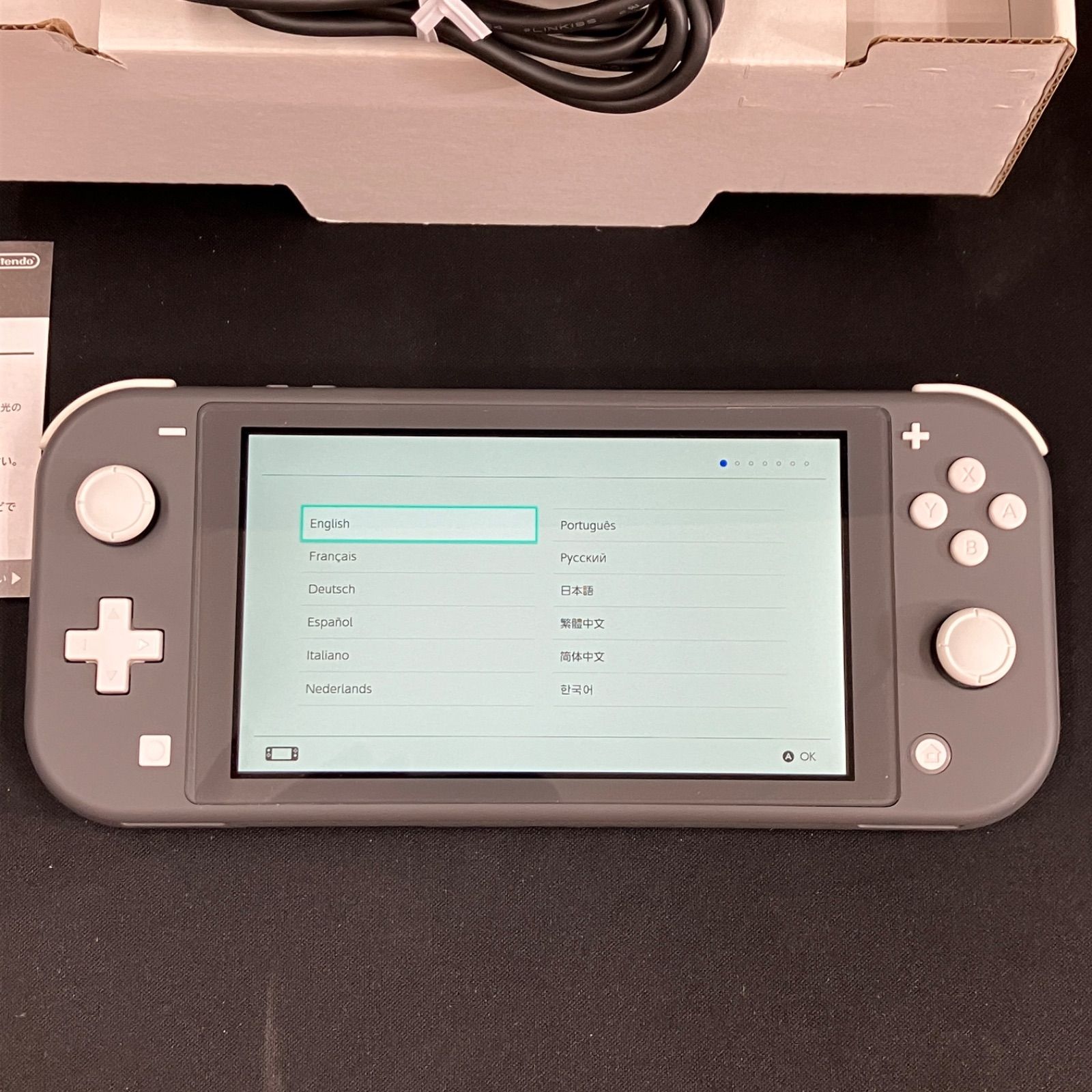 Nintendo Switch Lite グレー 本体 箱 アダプター付き - メルカリ