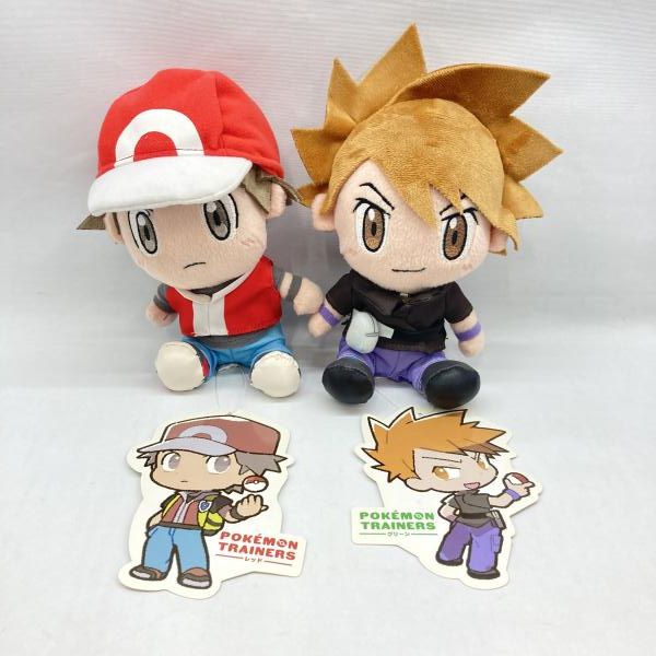 【中古】 Pokemon Trainers レッド グリーン ぬいぐるみ セット 開封品 ポケットモンスター[97]