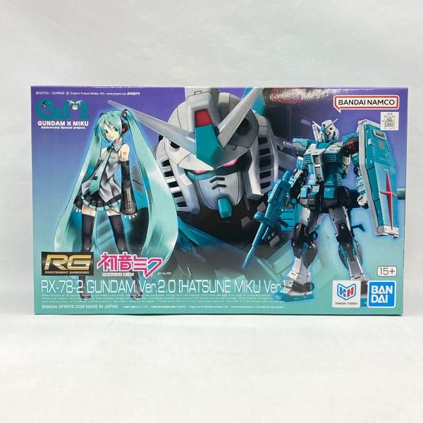 中古】ガンダム)バンダイ 1/144 RG RX-78-2 ガンダム Ver.2.0 初音ミク 中古】ガンダム)バンダイ 1/144 RG RX-78-2 ガンダム Ver.2.0 初音ミク