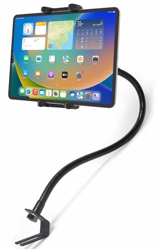【2026強化版】シートボルト タブレット 車載 ホルダー ラック用 ipad スタンド 金属製の長いアーム 車 運転席 スマホホルダー 安定性 360度回転 自由調節 日本語説明書付き 4-13インチ多機種対応：iPad Pro 12.9 11 9.7 ts