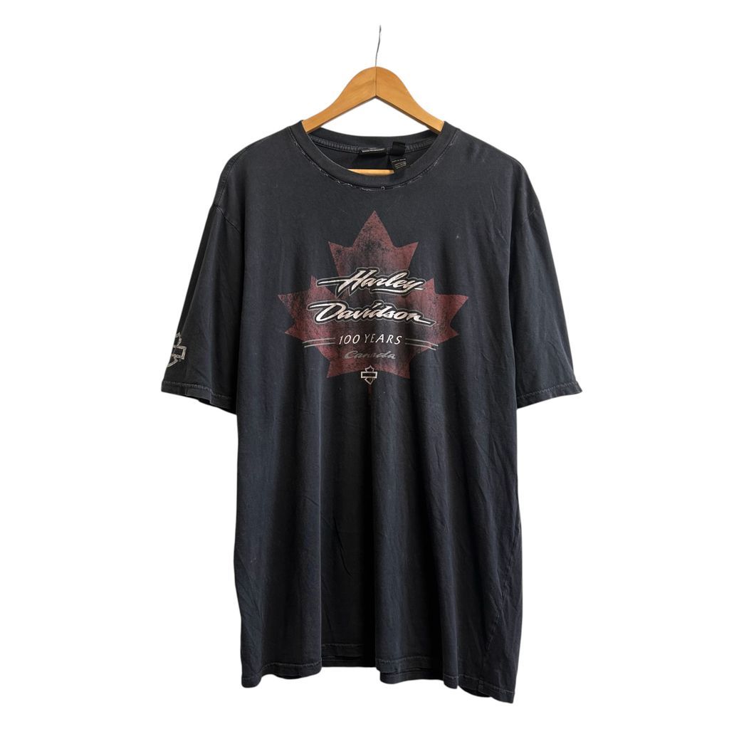 HARLEY-DAVIDSON ハーレーダビッドソン グラフィックTシャツ ロゴT 黒 ブラック SIZE L NO.T873