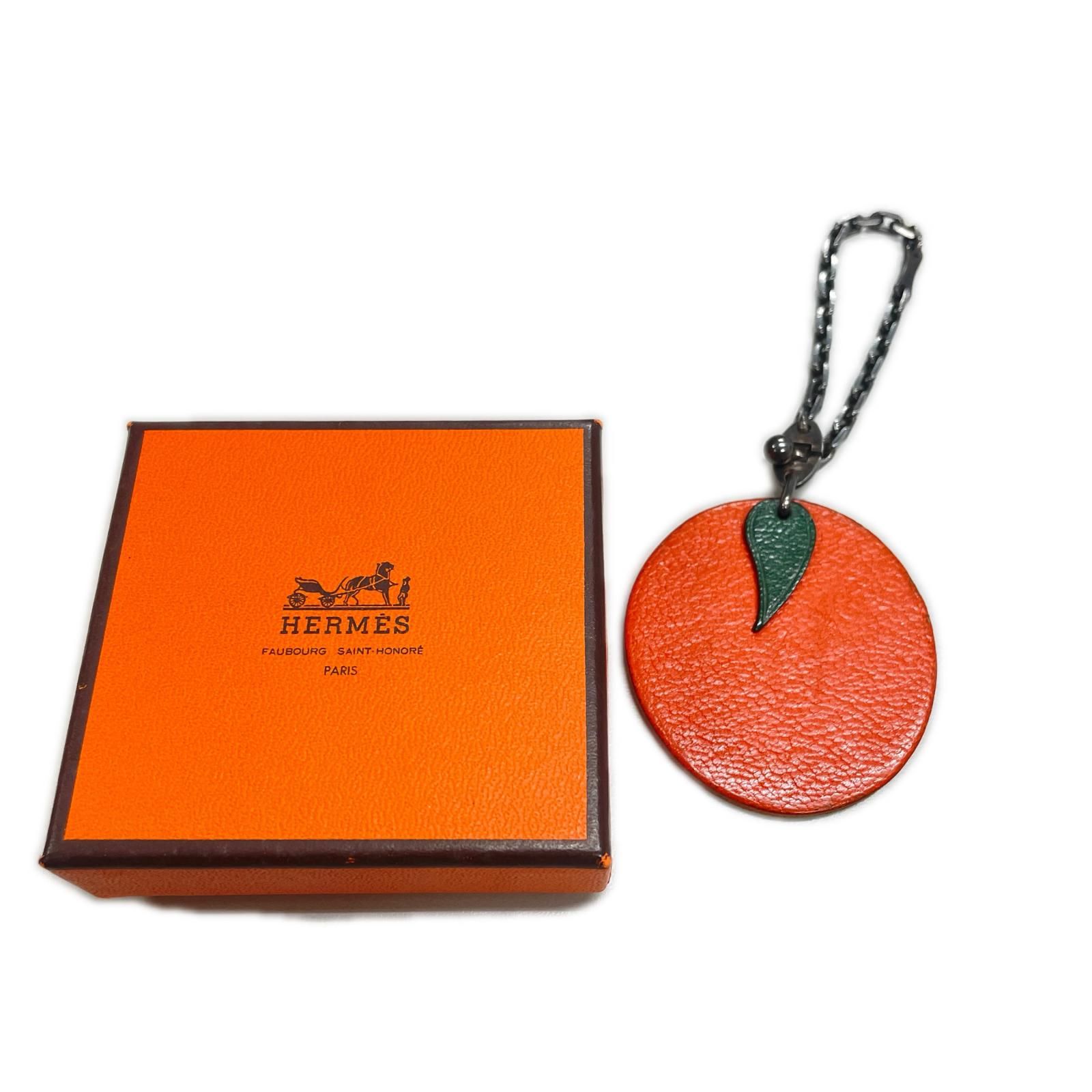 HERMES エルメス キーホルダー フルーツチャーム オレンジ - メルカリ
