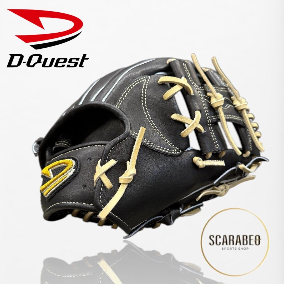 ディークエスト D-Quest 硬式グラブ STEP UP LEADe 内野手用 29.0cm 天然皮革 牛革 高校野球 大学野球 展示会限定 グラブ袋付き DFH-161 ブラック dfh-161 40,755円