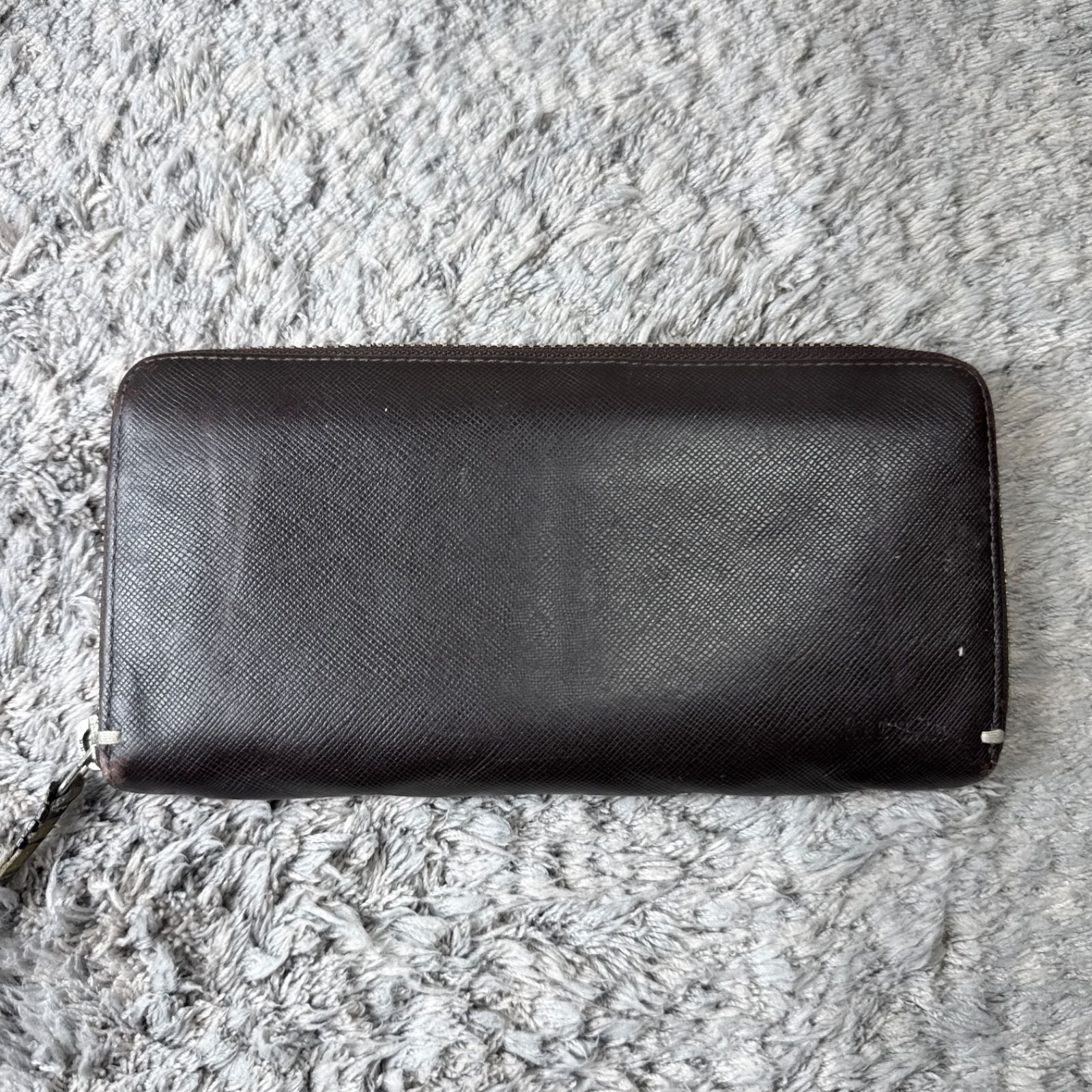 Paul Smith ポールスミス 長財布 ラウンドジップ マルチストライプ 茶