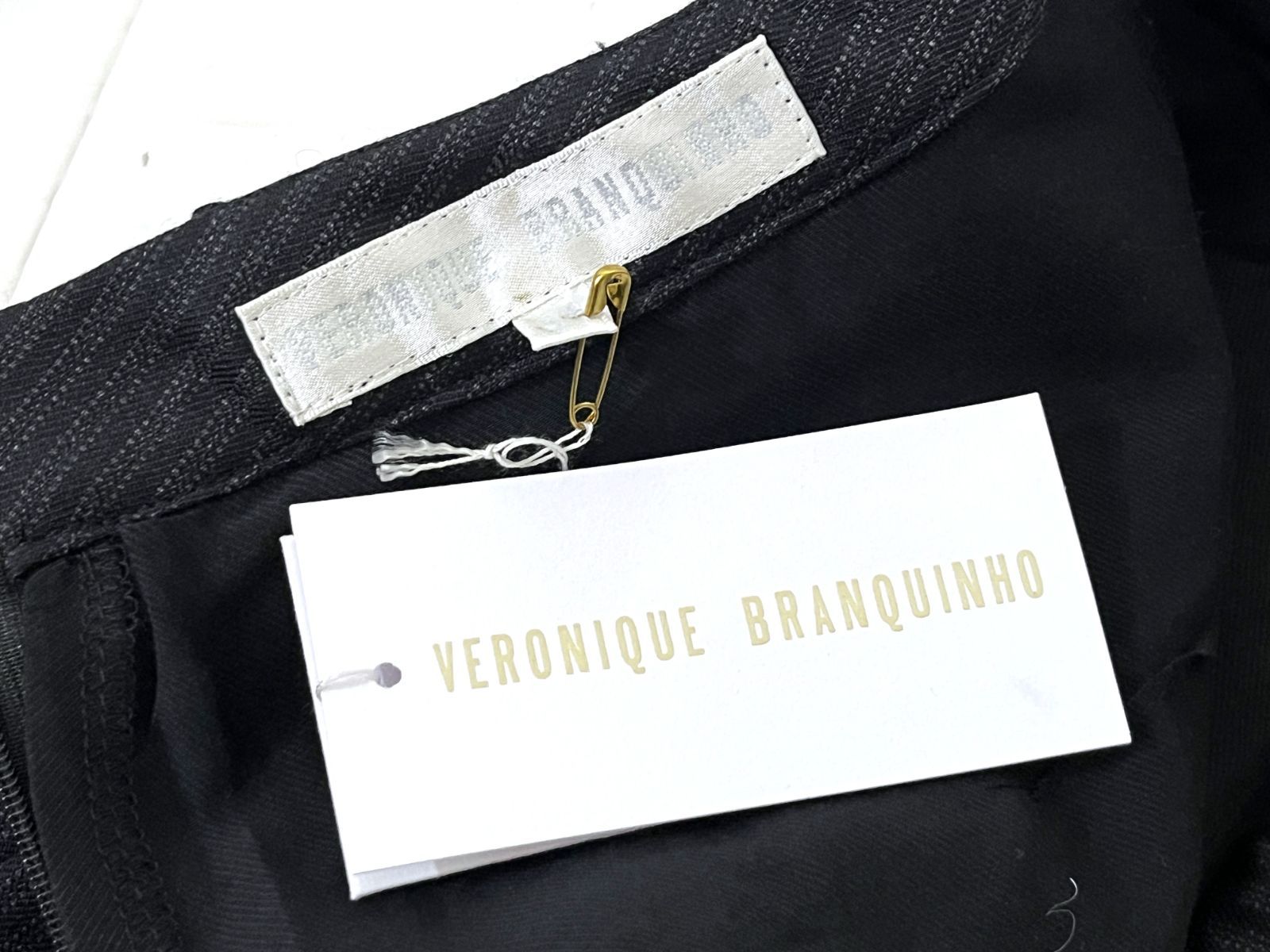 ヴェロニクブランキーノ　スカート　アーカイブ　黒系 00s ヴィンテージ アーカイブ デッドストック VERONIQUE BRANQUINHO
