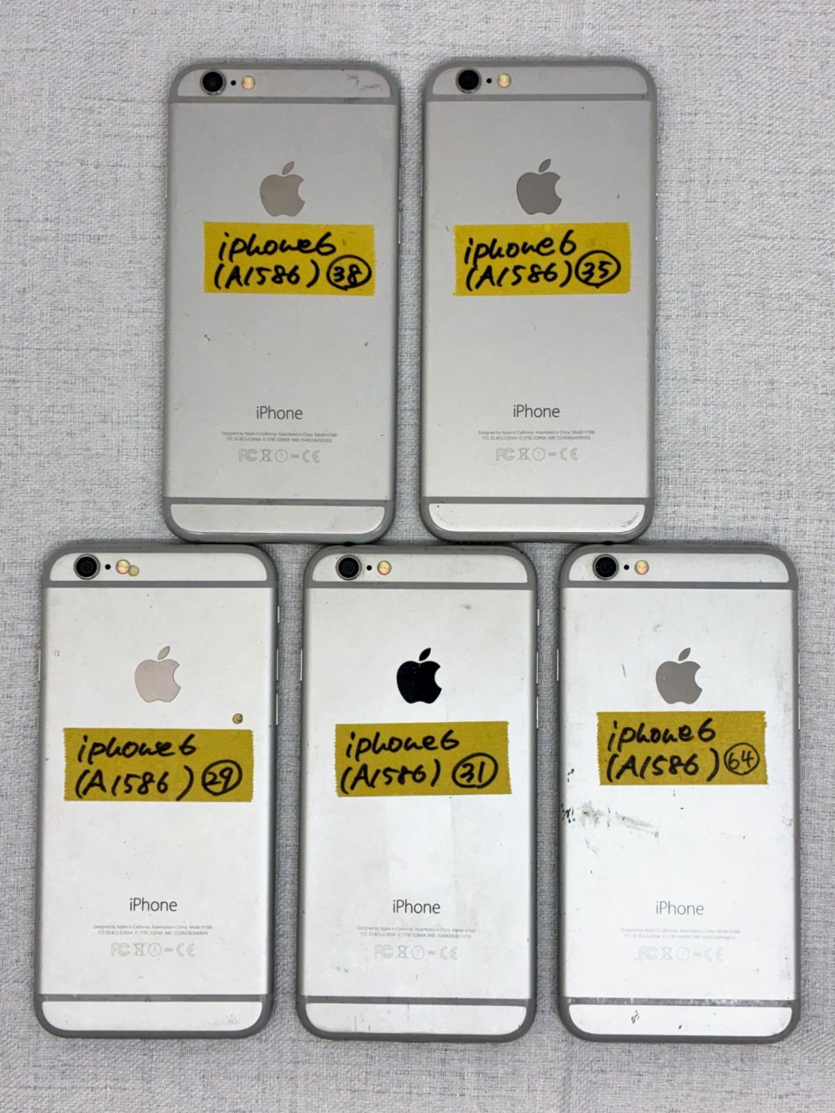 部品取り用】iPhone 6 ジャンク本体 5台セット（型番A1586） - メルカリ