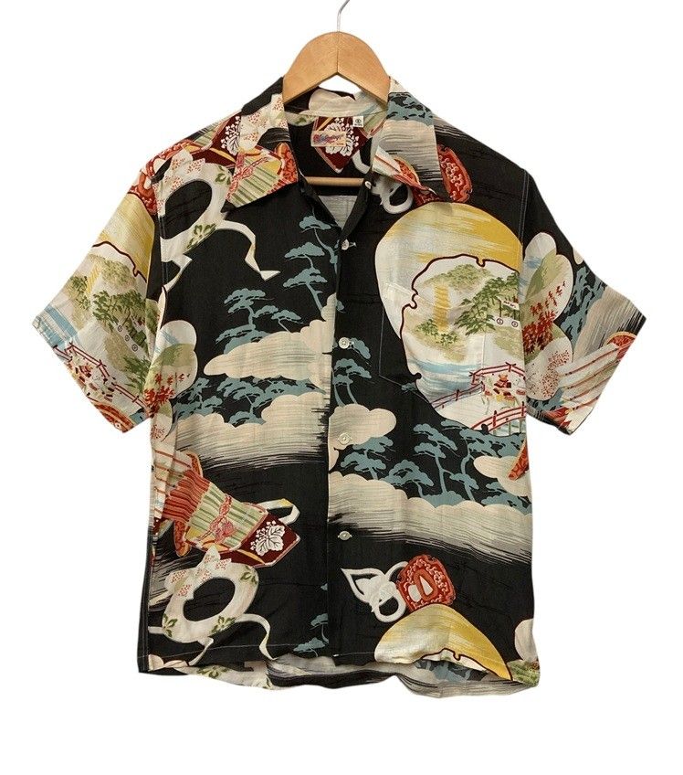 SUN SURF サンサーフ アロハシャツ 「SAMURAI THE BATTLEFIELD（合戦