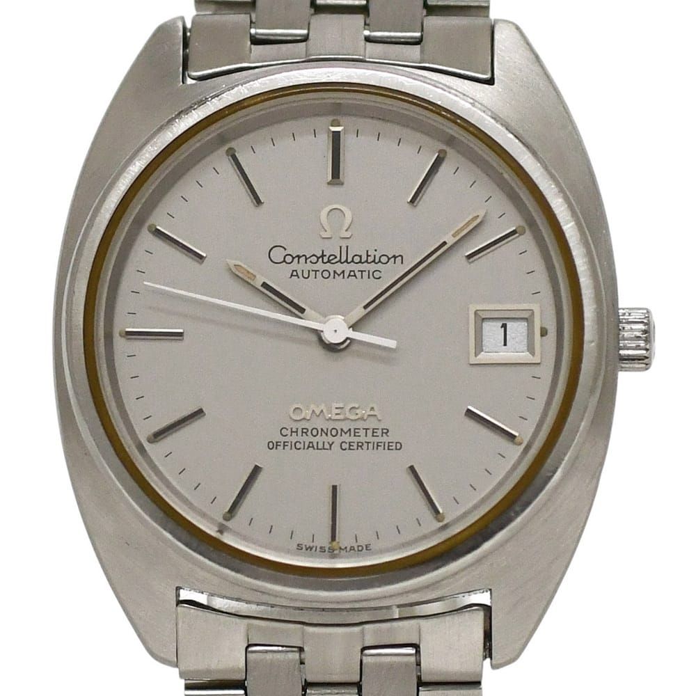 オメガ 腕時計 時計 コンステレーション 168.0056 OMEGA オーバーホール済 SS シルバー 中古 デイト オートマ メンズ