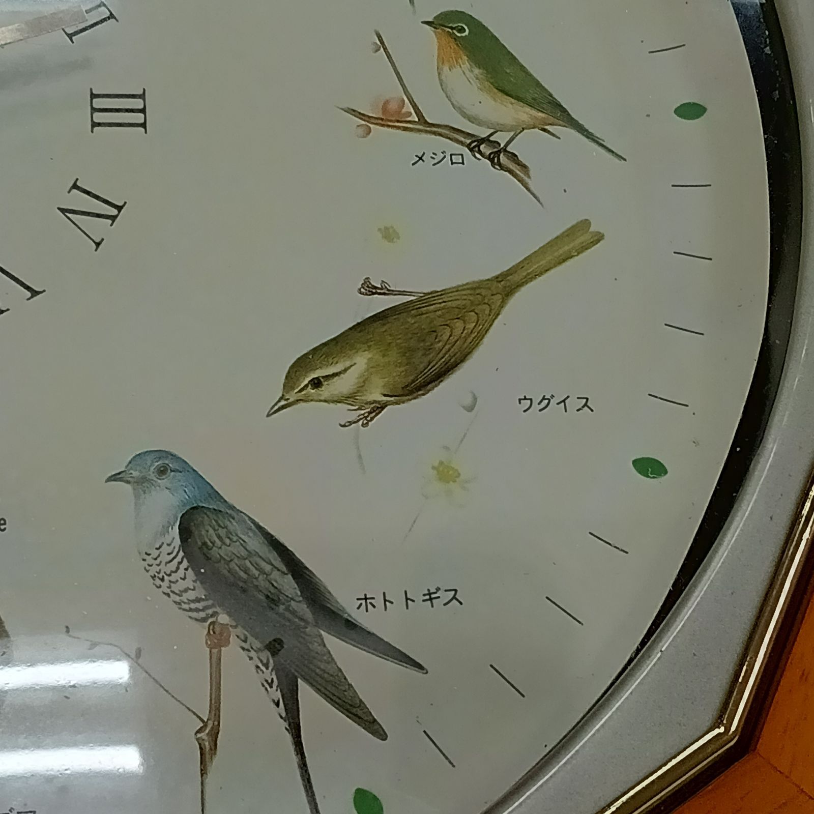 MK1259【ER266】ELGIN エルジン 電波時計 壁掛け時計 BS-740 野鳥 訳