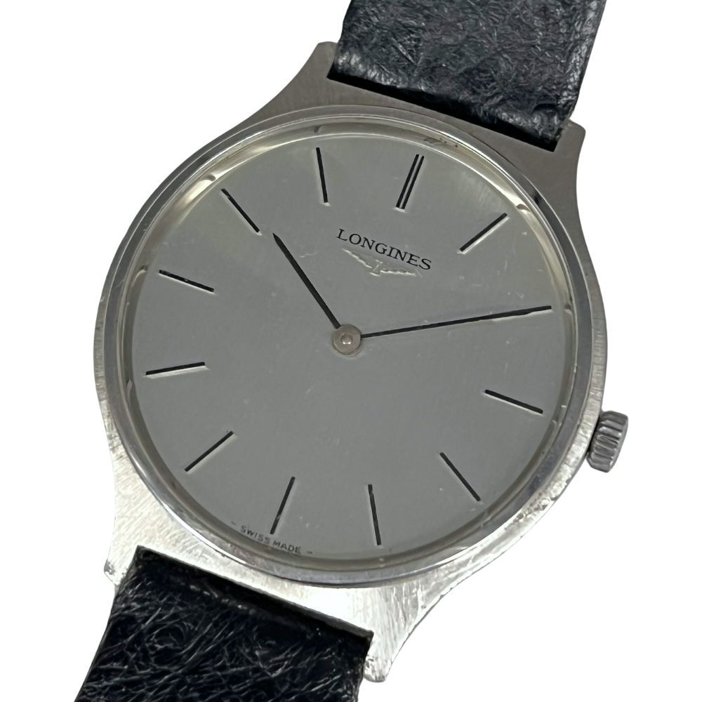 LONGINES ロンジン 17 手巻き メンズ 革ベルト社外 腕時計 正規品 / C1238