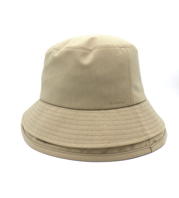 サカイ sacai 23SS【 23 0480S 】 レイヤード ブリム バケット ハット
