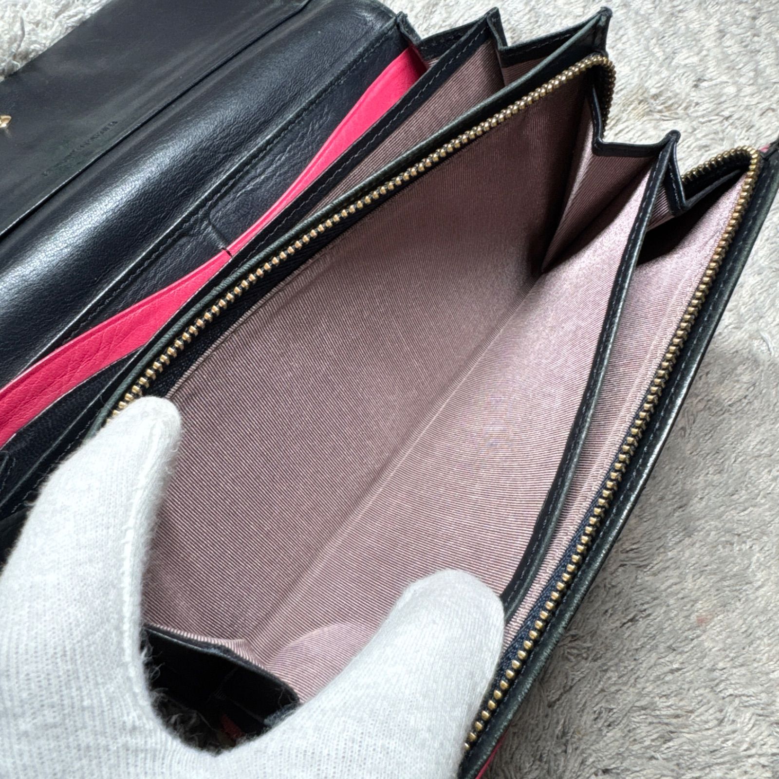 Paul Smith ポールスミス スワールカラーライン レザー 長財布 ロング