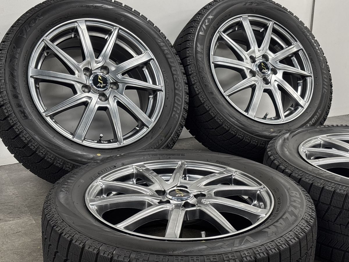 美品 バリ溝】WORK セプティモ 16in 6.5J +48 PCD100 ブリヂストン