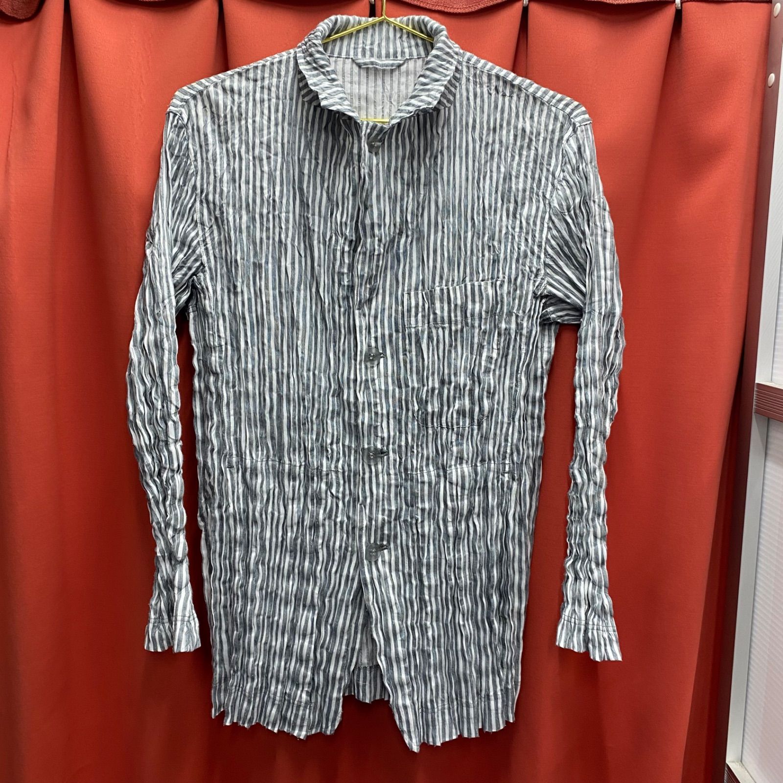 ISSEY MIYAKE MAN イッセイミヤケメン メンズ シャツ 長袖 プリーツ