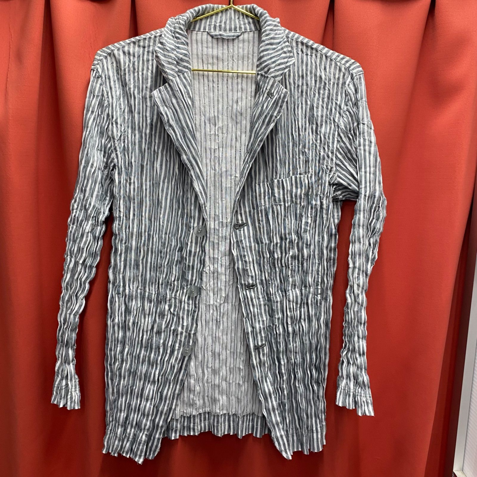 ISSEY MIYAKE MAN イッセイミヤケメン メンズ シャツ 長袖 プリーツ