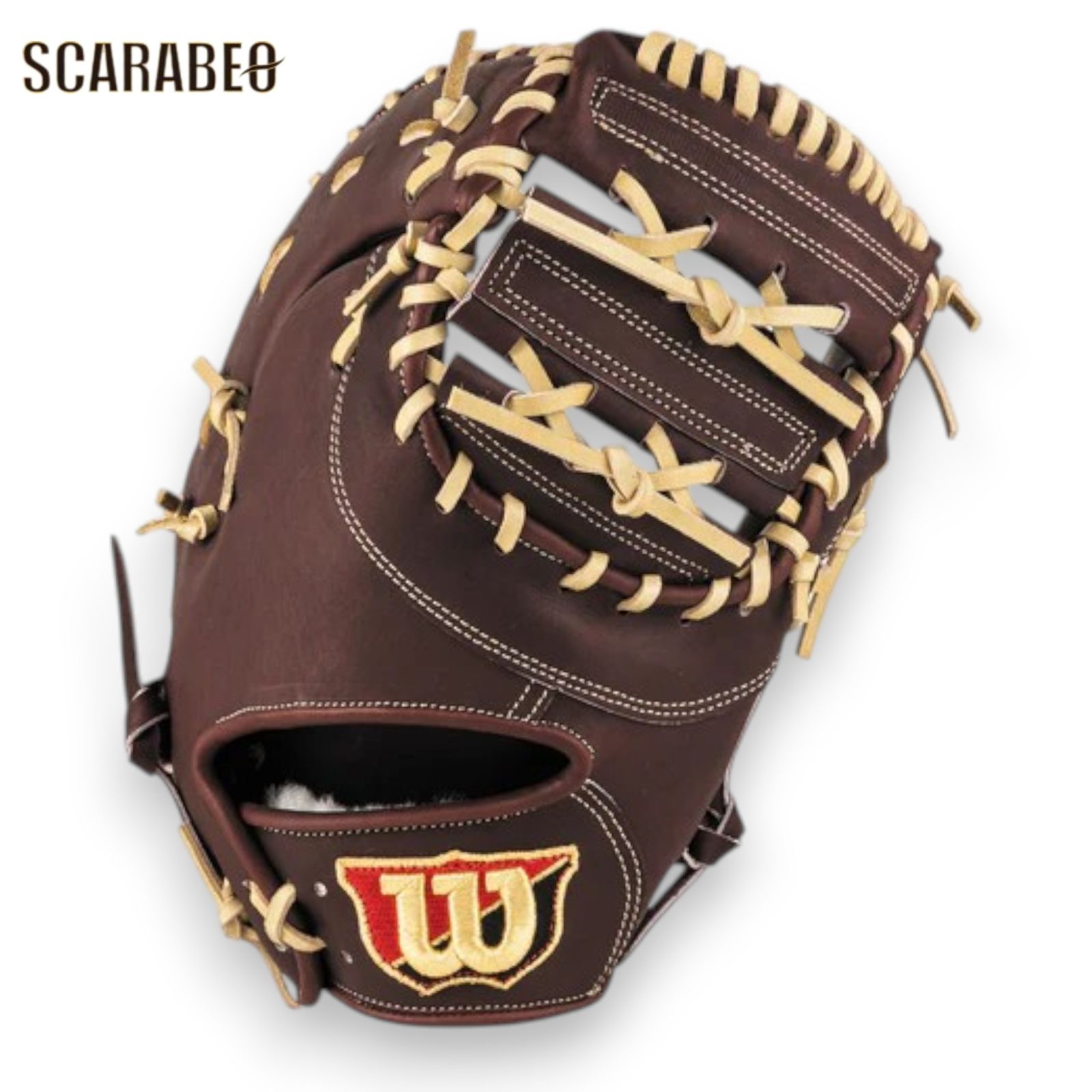 Wilson ウイルソン 硬式 ファーストミット Wilson Staff 一塁手用 3F型 Dブラウン 日本製 和牛レザー 一塁用ミット ファースト用 グローブ 高校野球対応 wbw102965