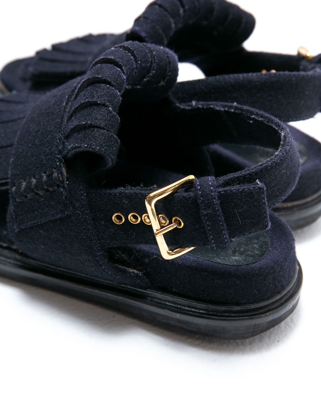 MARNI フリンジ フェルト サンダル MARNI マルニ フリンジ厚底サンダル フェルト箱あり_iD260711-T07