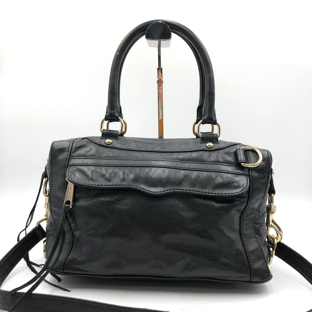 レベッカミンコフ REBECCAMINKOFF 2WAY ハンドバッグ 黒 - メルカリ 