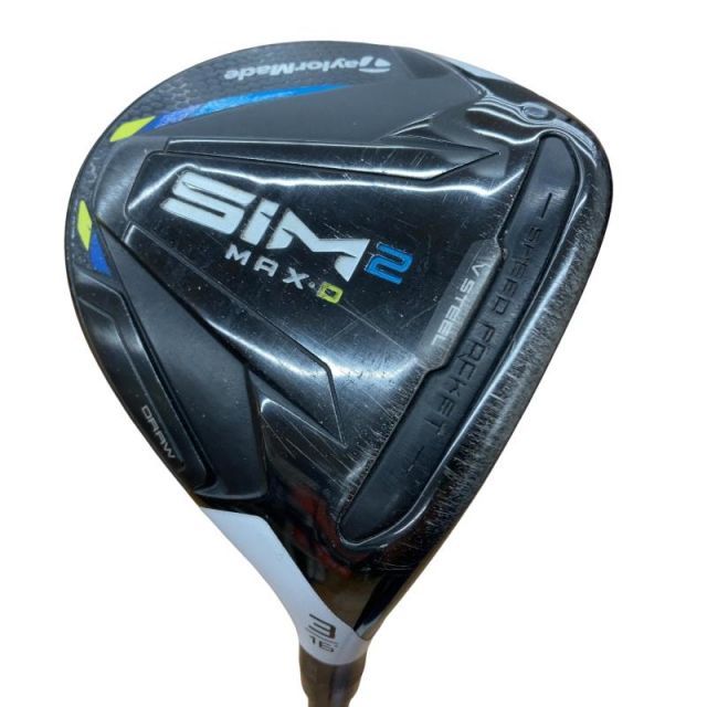 【中古】 テーラーメイド SIM2 MAX-D 3W フェアウェイウッド FW TENSEI BLUE TM50(SIM2 FW) (フレックスSR) メンズ 男性用 右利き 右用 Cランク ゴルフクラブ