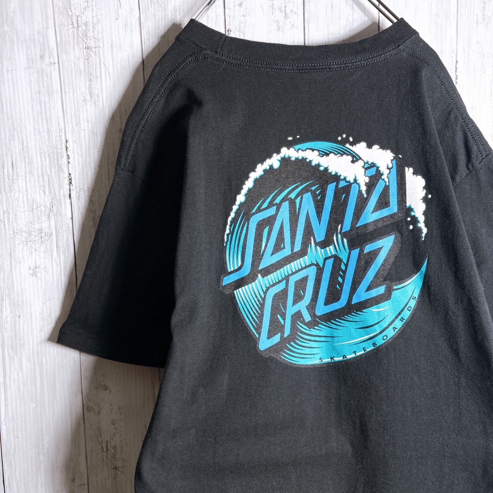 両面デザイン】SANTA CRUZ T-SHIRT サンタクルーズ ブラック バック