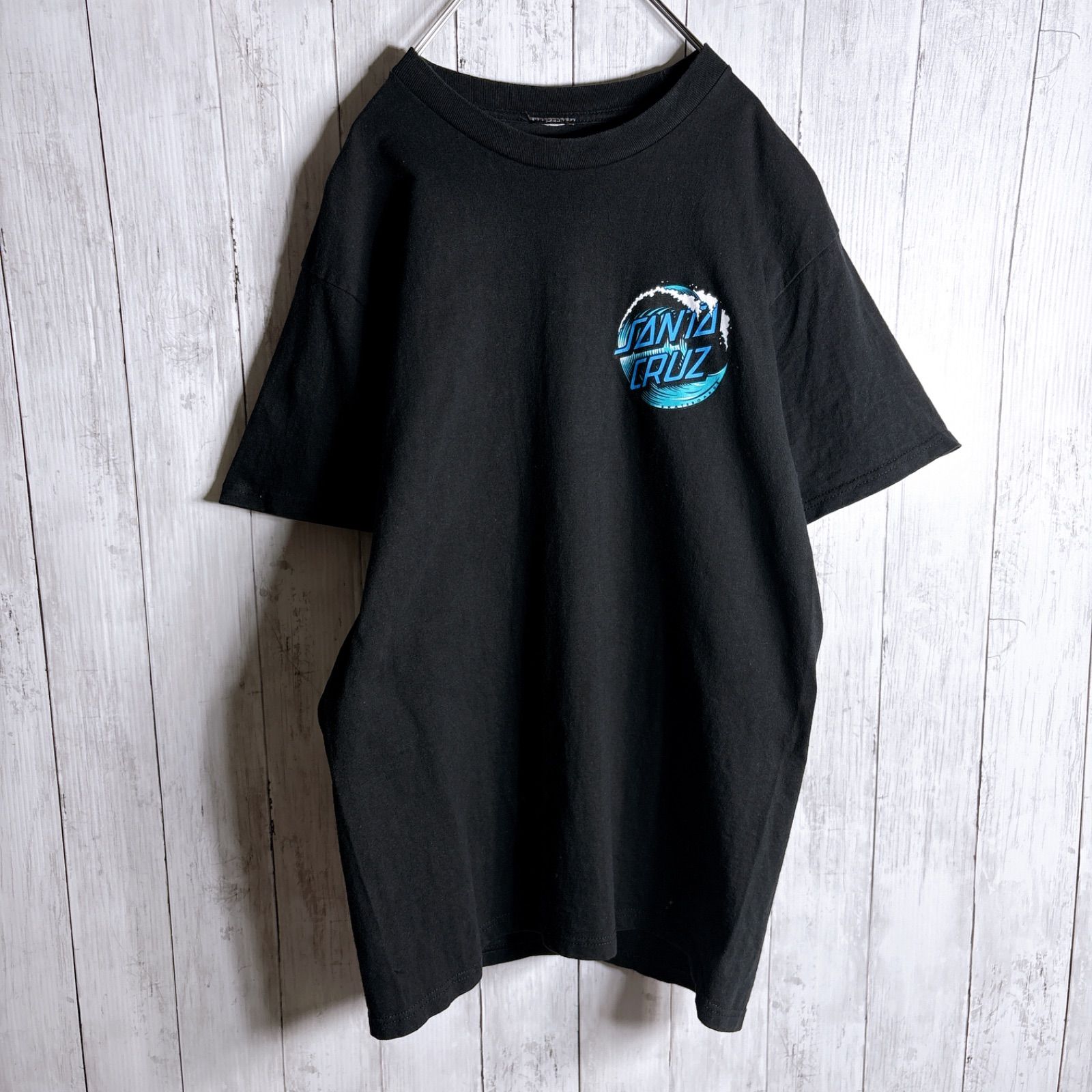 両面デザイン】SANTA CRUZ T-SHIRT サンタクルーズ ブラック バック