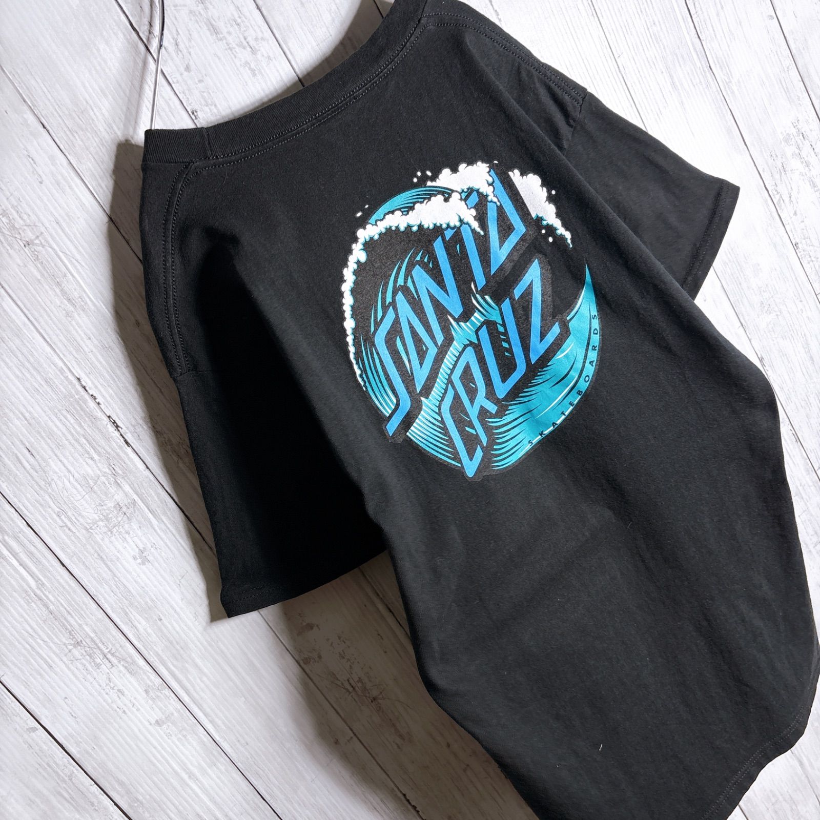 両面デザイン】SANTA CRUZ T-SHIRT サンタクルーズ ブラック バック