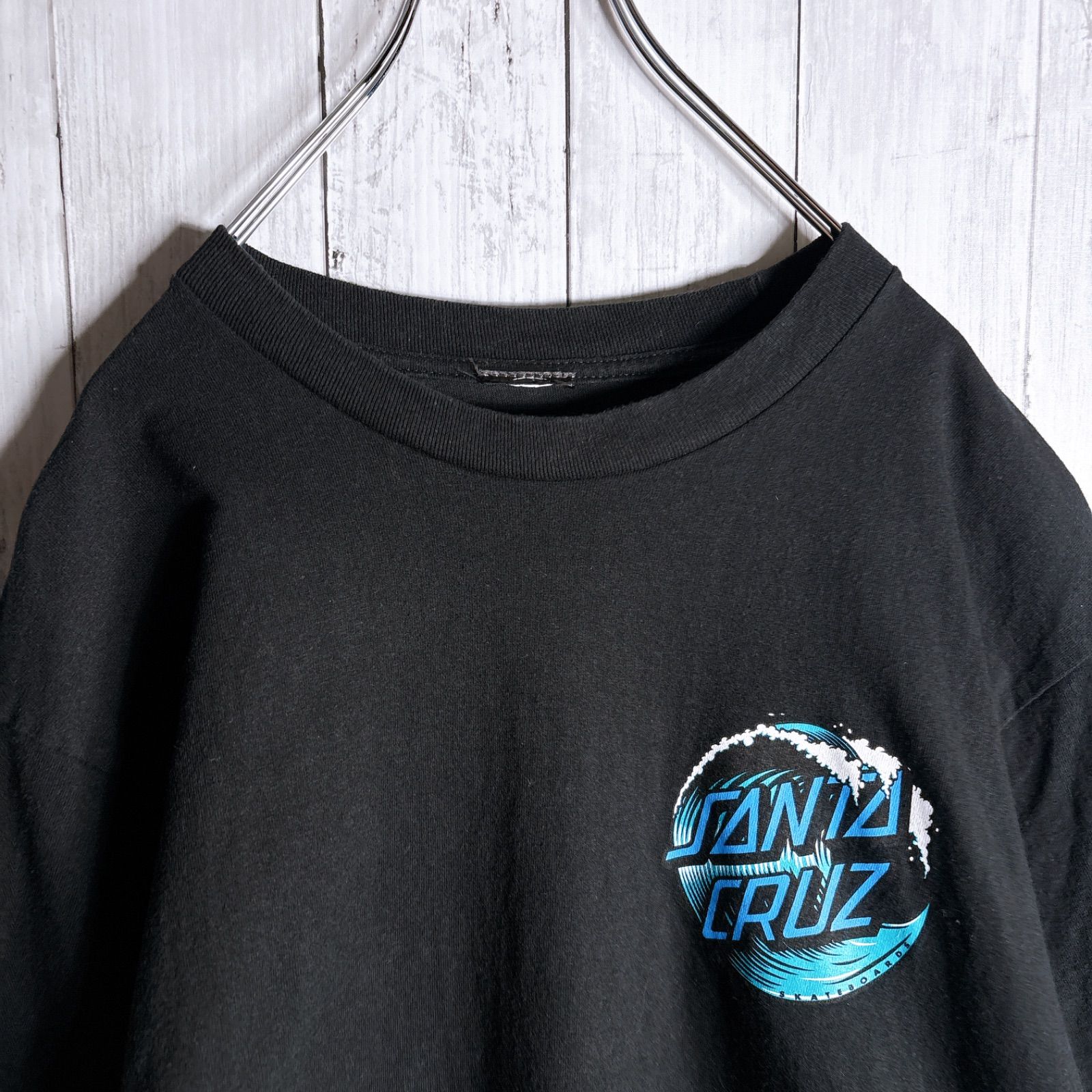 SANTA CRUZ 黒タグ 90s 00s 両面 スケートTシャツ CRUZ SANTA Tシャツ
