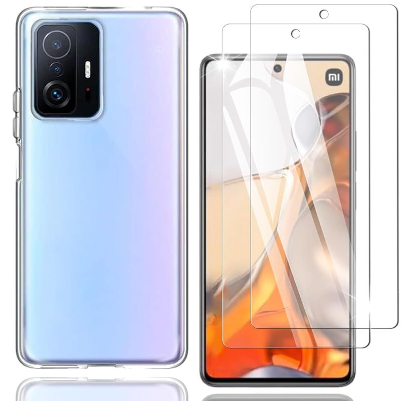 新品】 Nutmeg Xiaomi 11T Pro ガラスフィルム（2枚）+ Xiaomi 11T Pro