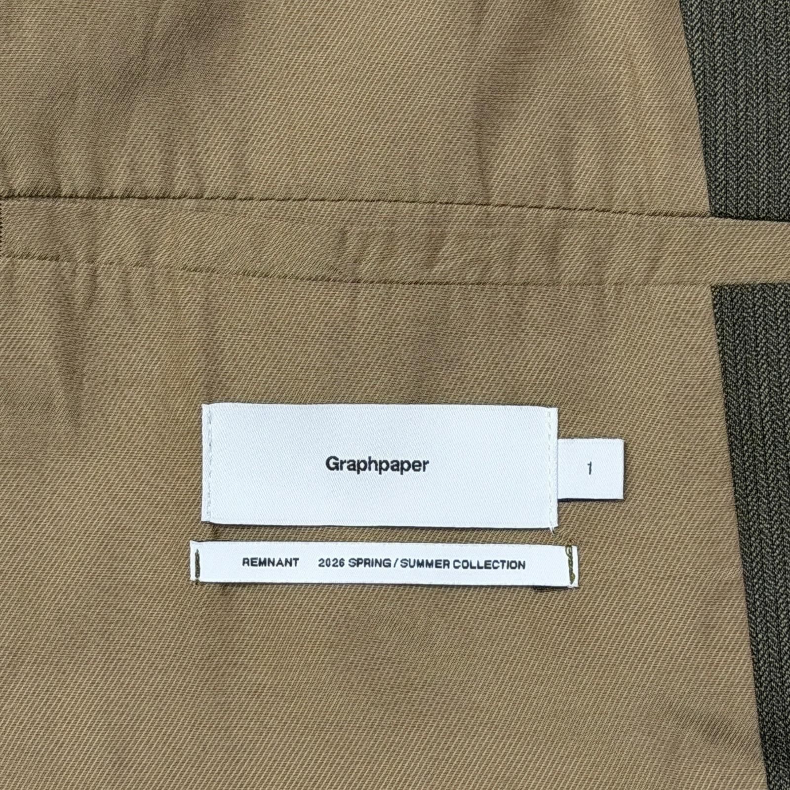 参考上代74800円 Graphpaper 26SS Melange Herringbone Sack Jacket