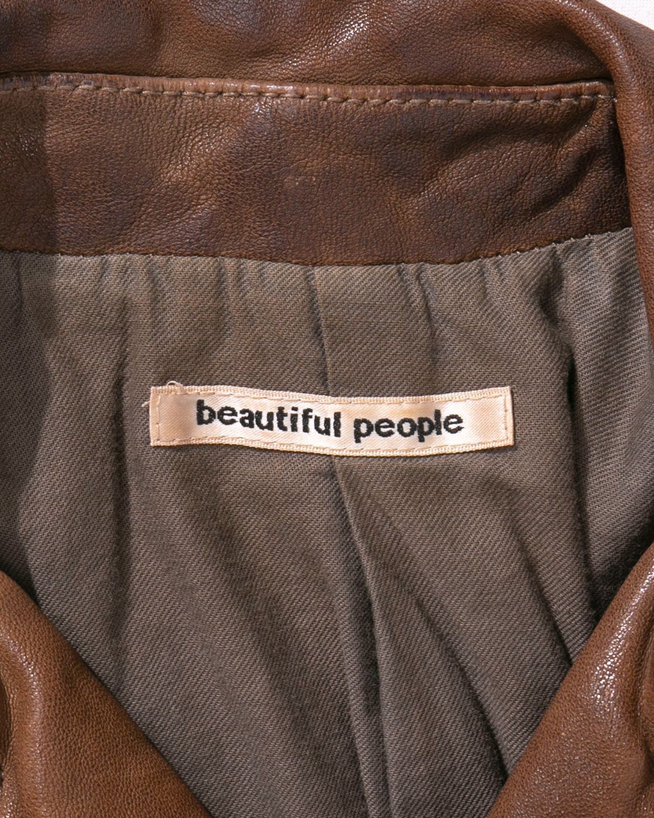 beautiful people ビューティフルピープル ラムレザーダブルライダース