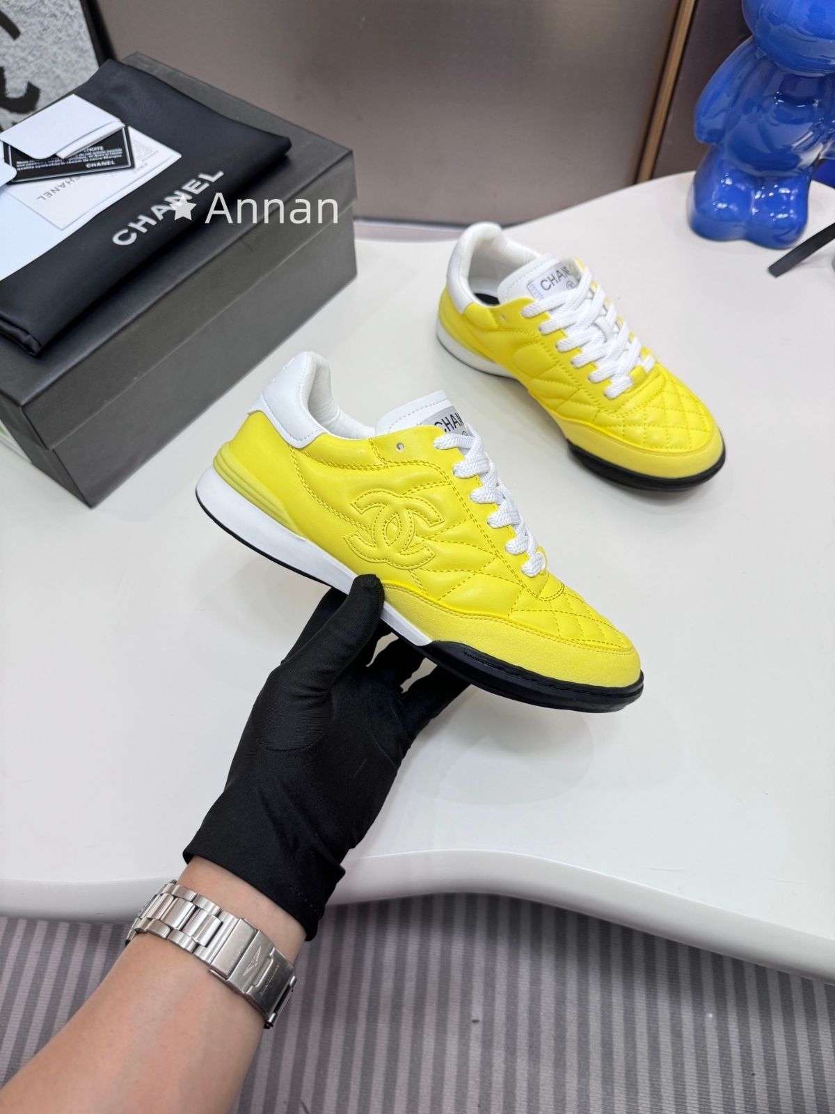 極美品】【希少】美品 新品 CHANEL シャネル スニーカー スニーカー