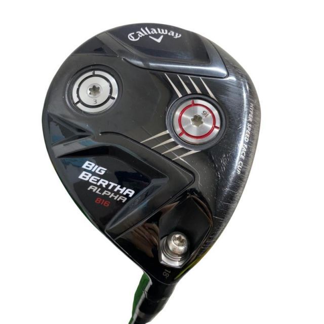 【中古】 キャロウェイ BIG BERTHA ALPHA 816 18° フェアウェイウッド FW BIG BERTHA(2015)フェアウェイ (フレックスS) メンズ 男性用 右利き 右用 Cランク ゴルフクラブ