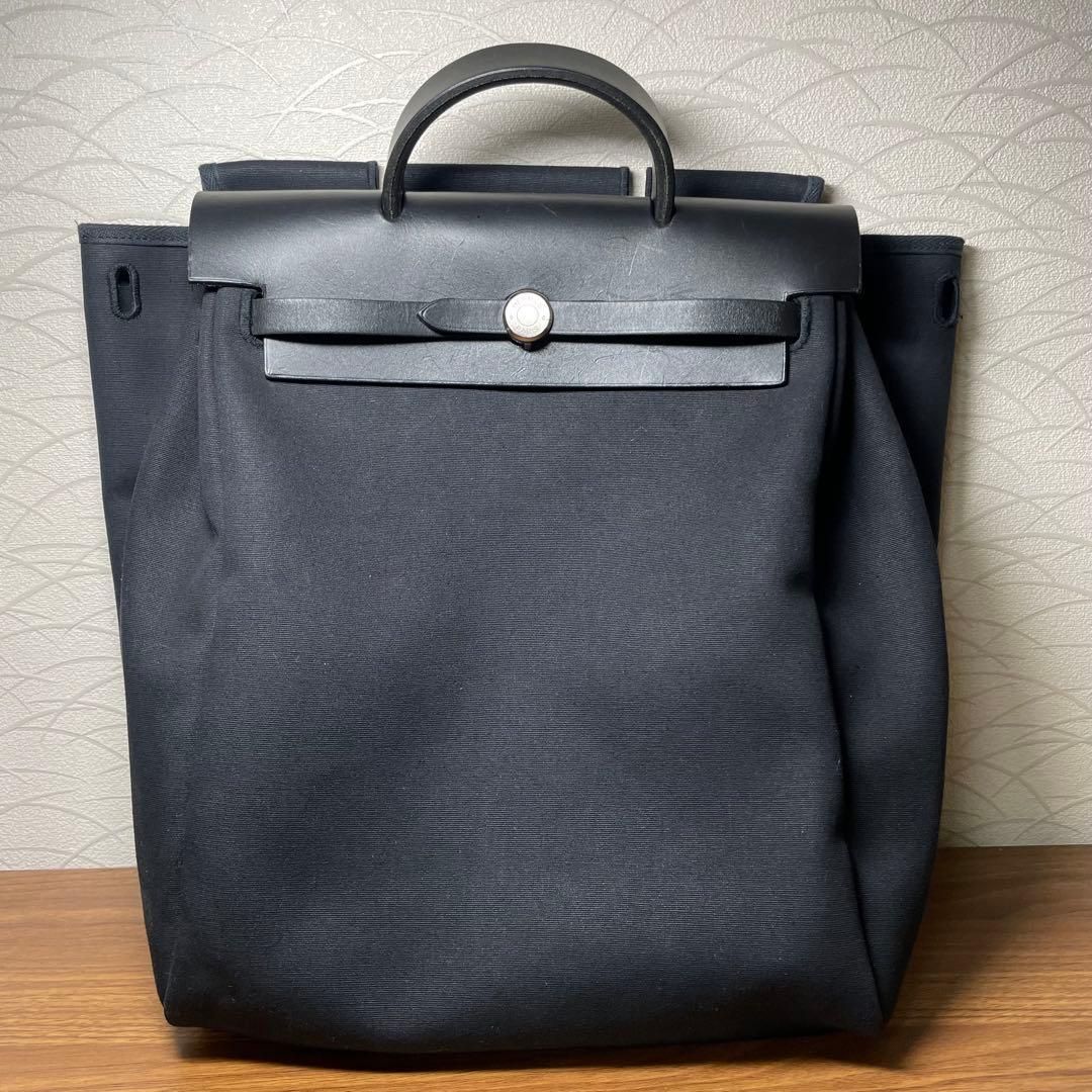 【良品】エルメス エールバッグアドPM 替えバッグ付 黒