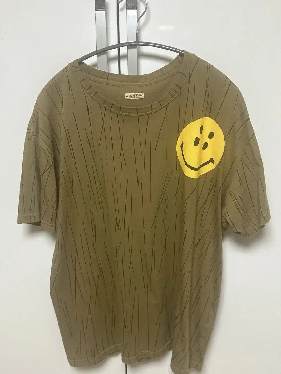 KAPITAL スマイル 半袖 Tシャツ カーキ サイズ4 9,081円