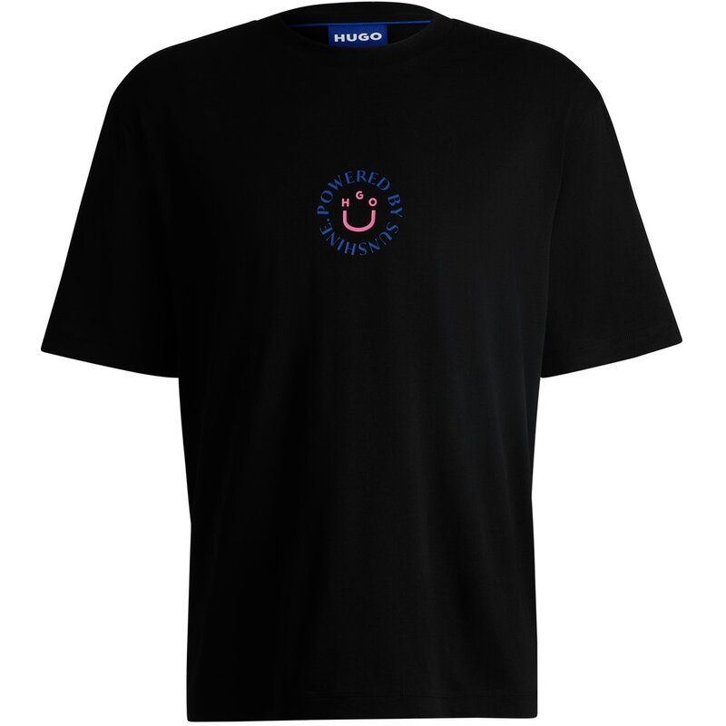 フューゴ メンズ トップス Tシャツ Hugo Napoka 10266462 01 Black 001 ブラック