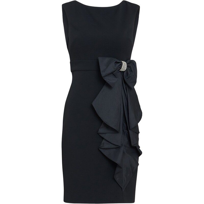 ジーナバッコーニ レディース トップス ワンピース クレープ Gina Bacconi ARABELLA Crepe Taffeta Combo Dress BLACK ブラック 33,670円