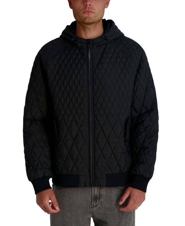 カール ラガーフェルド メンズ アウター ジャケット・ブルゾン キルティング ジャケット Karl Lagerfeld Paris Mens Diamond Quilted Bomber Jacket 24,272円