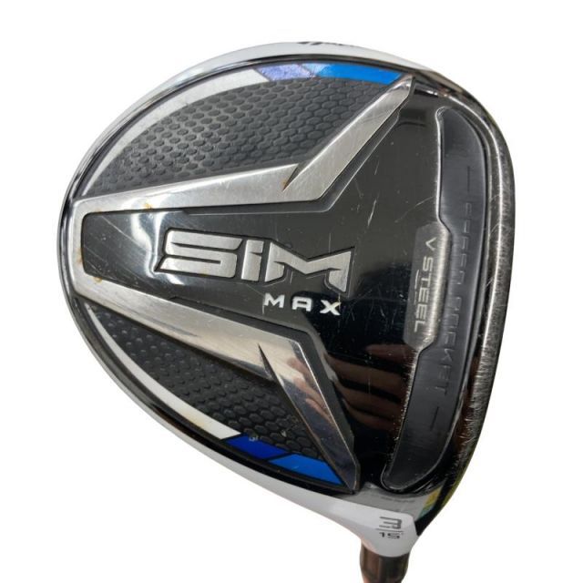 【中古】 テーラーメイド SIM MAX 3W フェアウェイウッド FW TENSEI BLUE TM50(FW) (フレックスSR) メンズ 男性用 右利き 右用 Dランク ゴルフクラブ