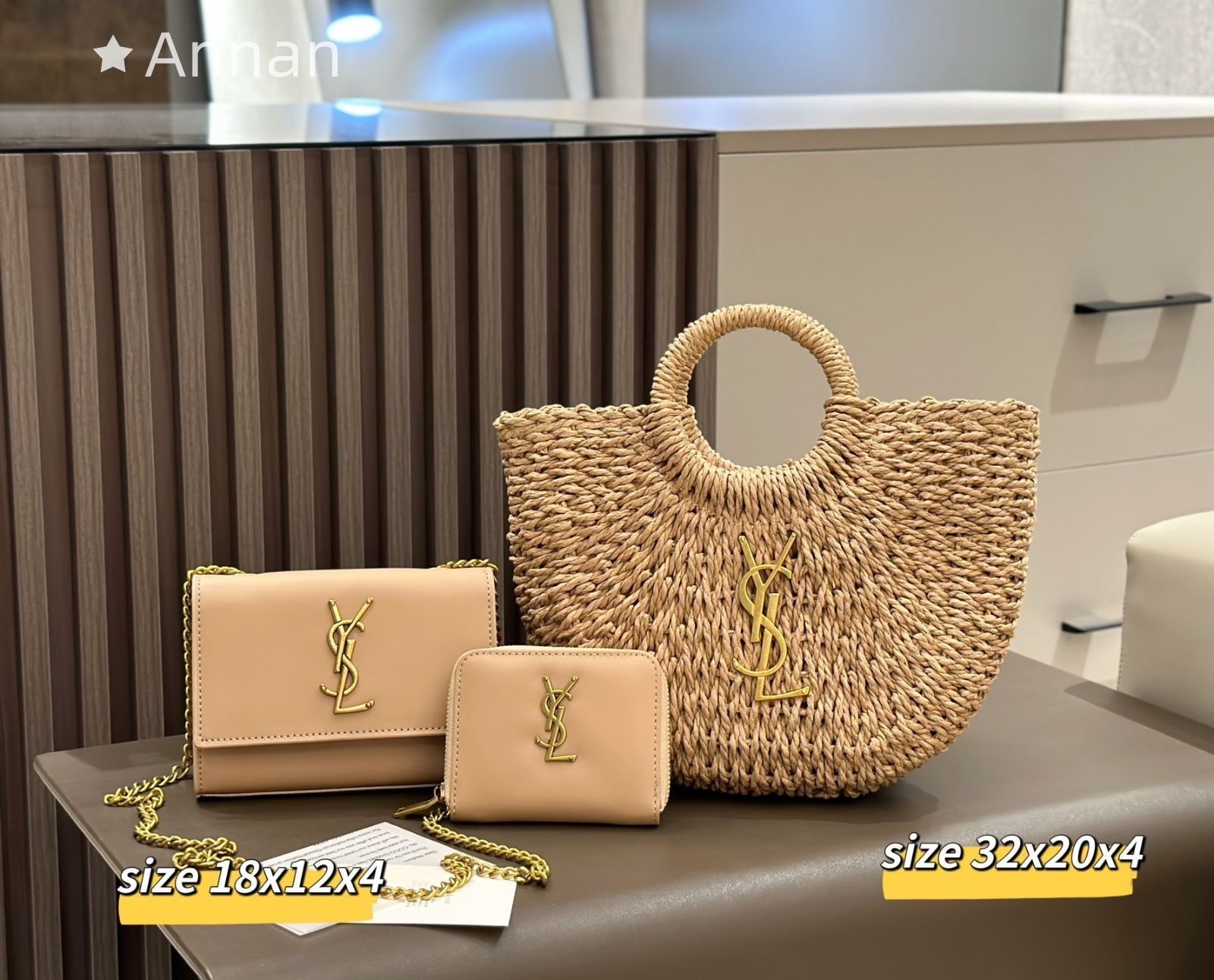 美品★ Yves Saint Laurent YSL イヴサンローラン トートバッグショルダーバッグ 財布 3点セット