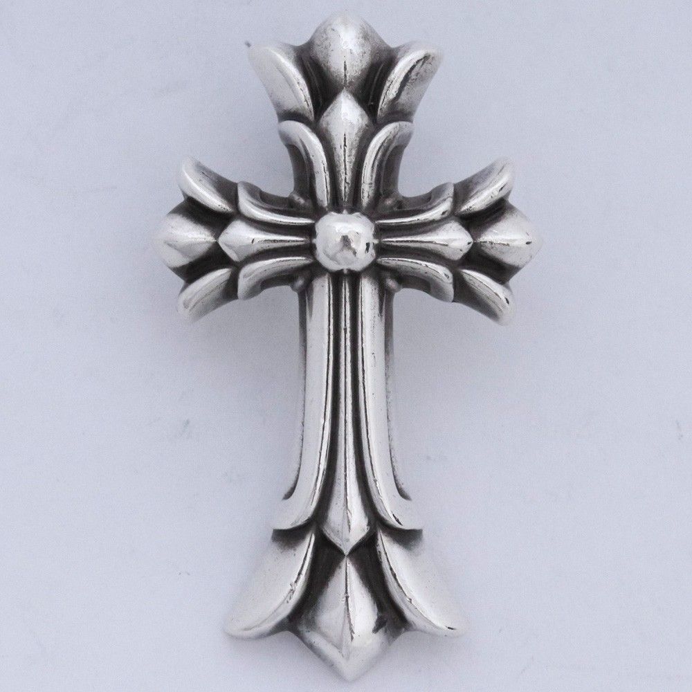CHROME HEARTS ダブルCHクロスペンダント スモール シルバー - メルカリ