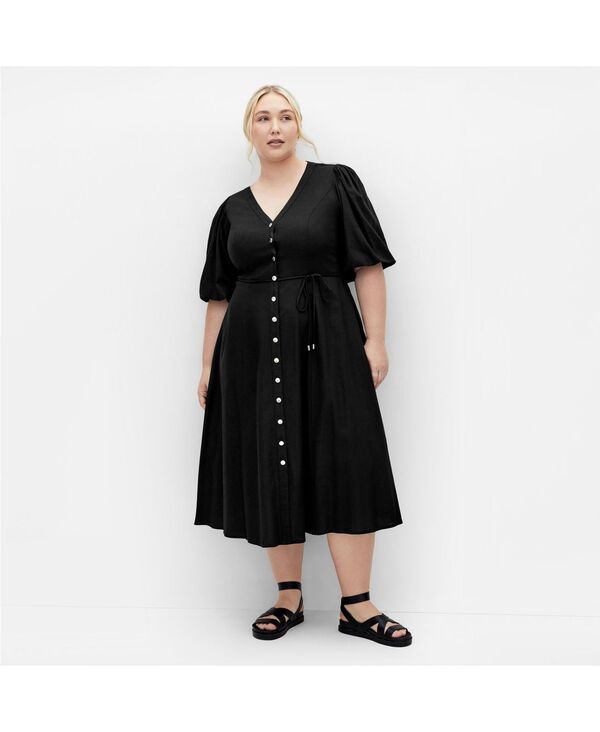 シティーシック レディース トップス ワンピース プラスサイズ CITY CHIC Plusize Dahlia Dress Black ブラック