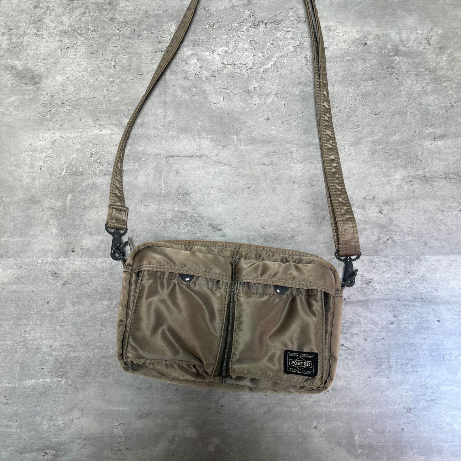 ✨PORTER ポーター タンカー ショルダーバッグ シルバーグレー ナイロン Fd-1170