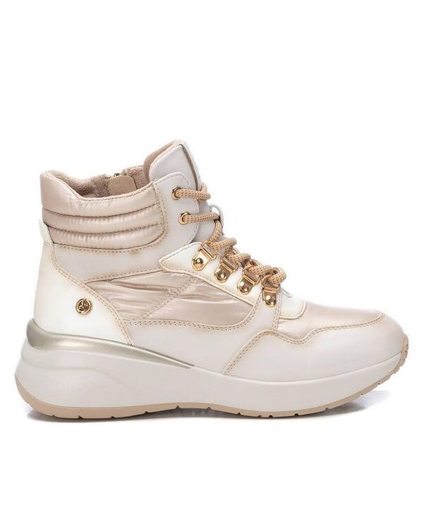 キシタイ レディース シューズ ブーツ・レインブーツ XTI Womens Sport Wedge Booties By Beige ベージュ