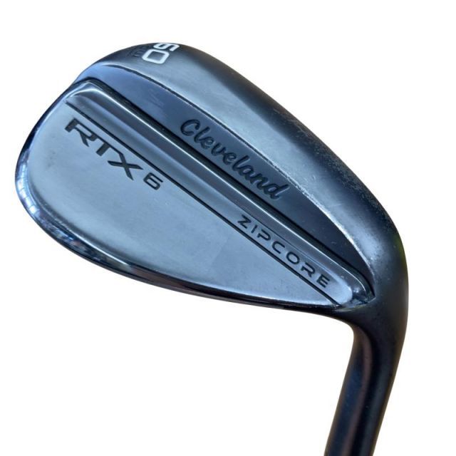 【中古】 クリーブランド Cleveland RTX-6 ZIPCORE ブラックサテン 60°/06° LOW ウェッジ WG Dynamic Gold (フレックスS) メンズ 男性用 右利き 右用 Cランク ゴルフクラブ