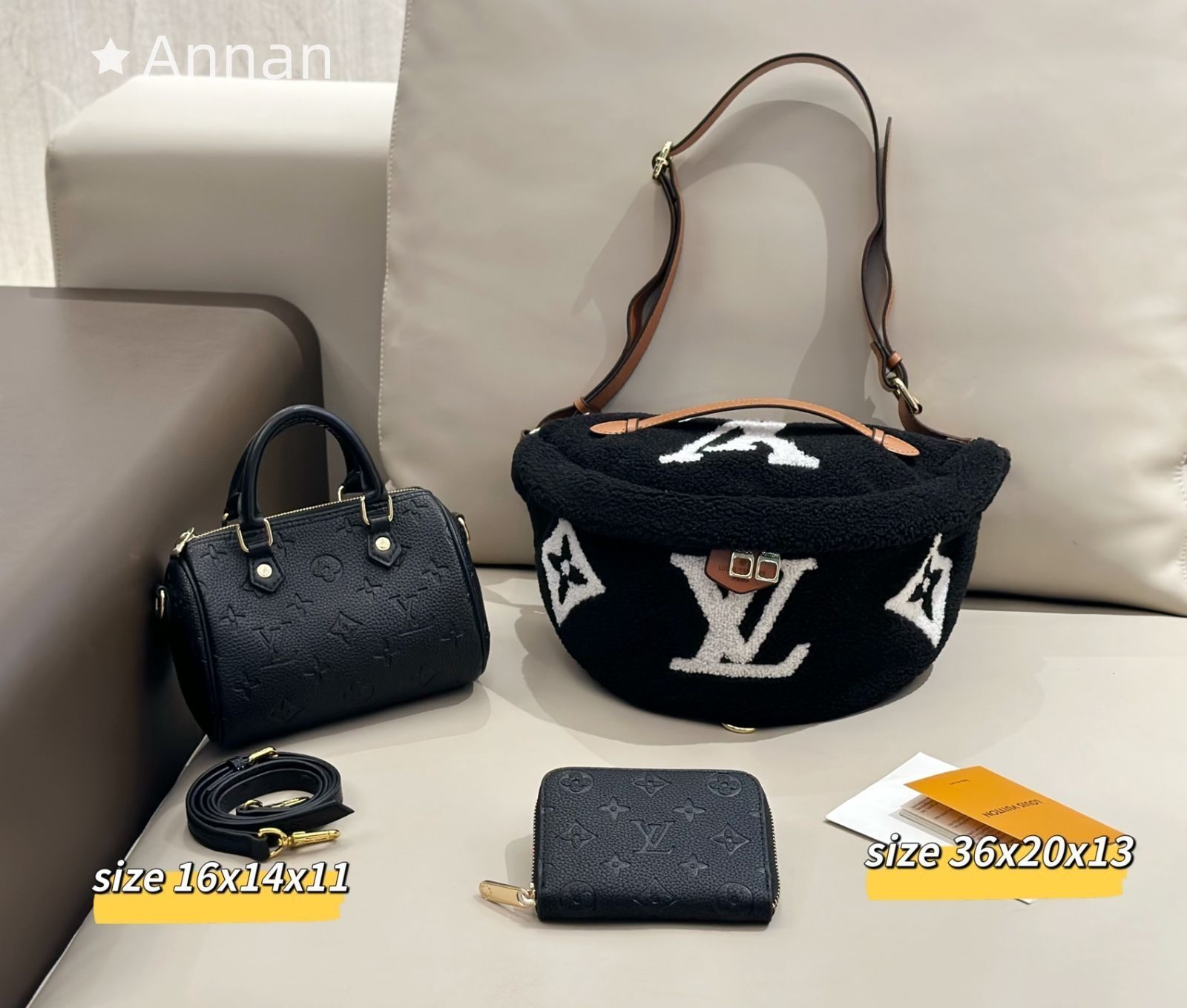 極美品 LV LOUIS VUITTON ルイヴィトン ウエストポーチ ハンドバッグ 財布 3点セット