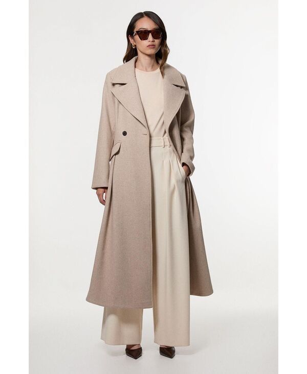 カレンミレン レディース アウター ジャケット・ブルゾン ミディ ウール スカート コート Karen Millen Womens Wool Tailored Flared Skirt Midi Co 110,400円