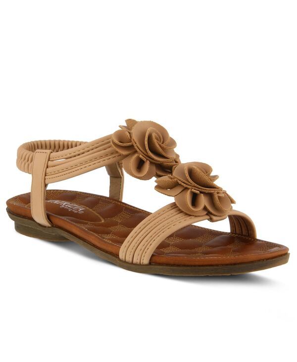 パトリシア レディース シューズ サンダル フラワー柄 キルティング フラワー Patrizia Women s Nectarine Floral TStrap Sandal with Elastic