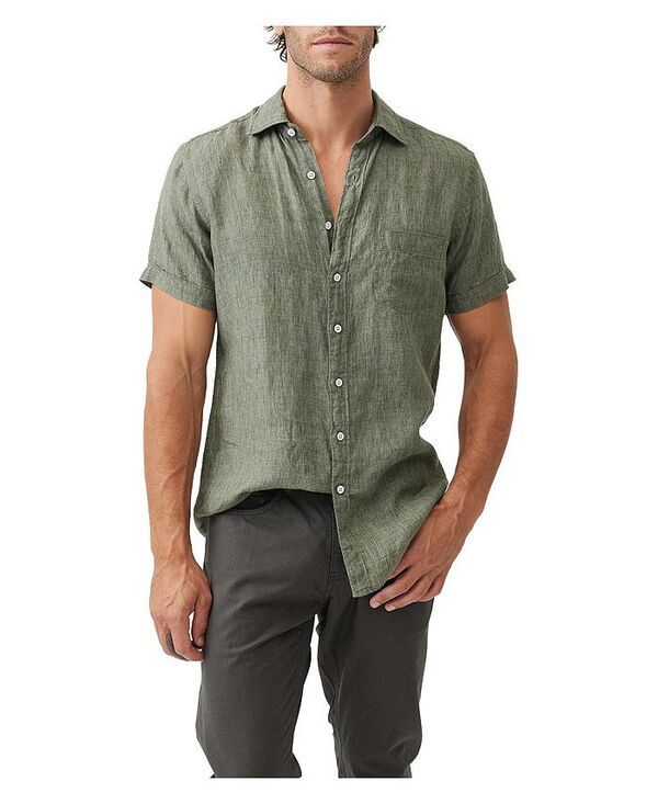 ロッドアンドグン メンズ トップス シャツ Rodd Gunn Mens Palm Beach Sports Fit Shirt Kelp green グリーン