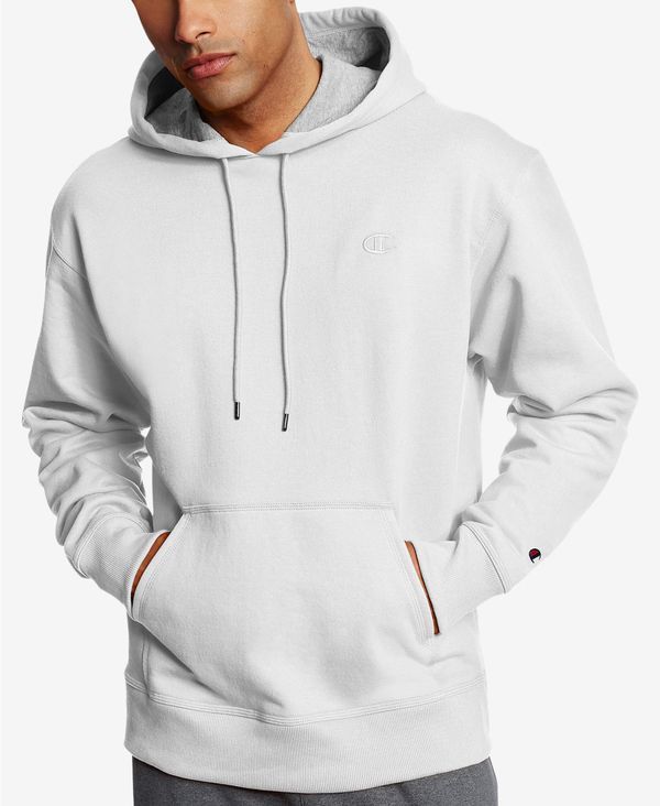 チャンピオン メンズ アウター パーカー・スウェット フリース パーカー Champion Mens Powerblend Fleece Hoodie White ホワイト
